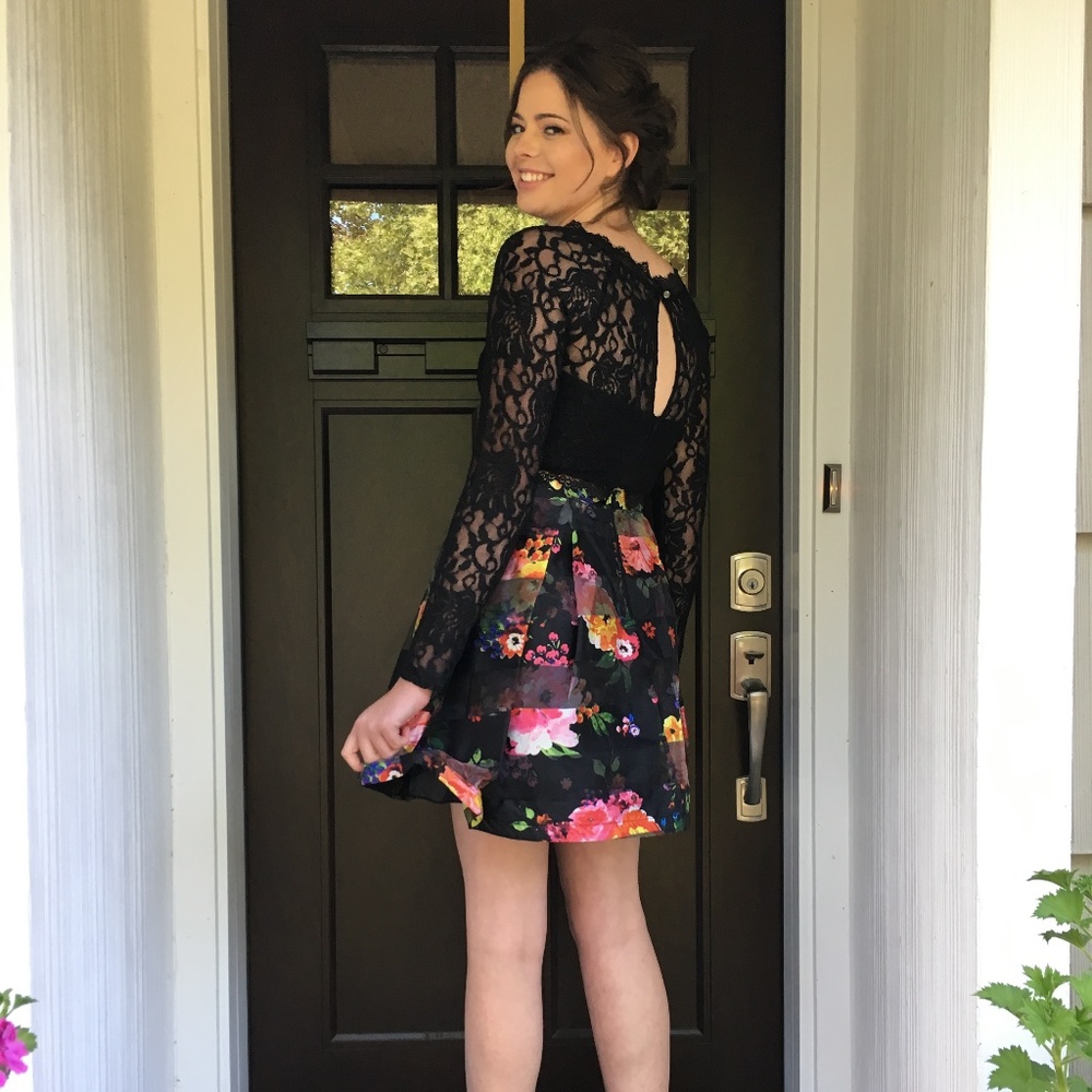 Sequin Hearts Homecoming Dress